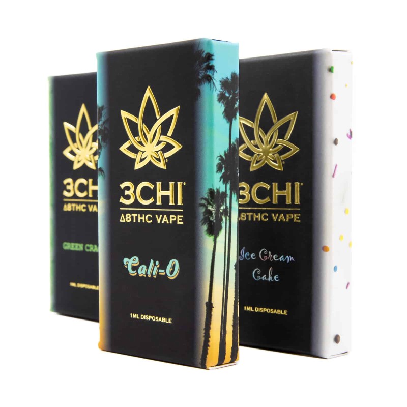 3CHI DELTA 8 DISPOSABLE DEVICE 1ML - ASSORTED FLAVORS