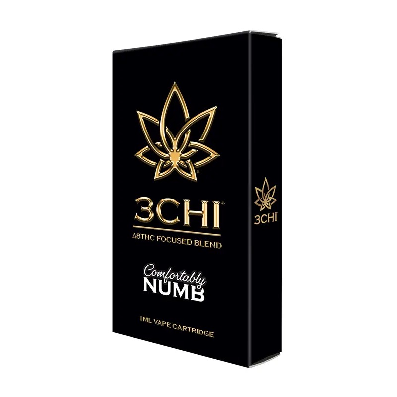 3CHI DELTA 8 VAPE CARTRIDGE 1ML THE ULTIMATE RELAXATION BLEND - COMFORTABLY NUMB