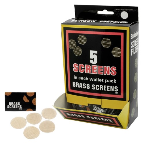 5 BRASS SCREEN 5PCS/100CT /BOX - GOLD SCREEN