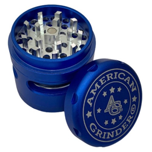 AMERICAN GRINDER 5PC WINDOW W/REMOVABLE SCREEN 62MM  - BLUE