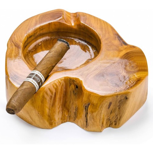 ASHTRAY WOODEN FANCY CHARACTER - LARGE