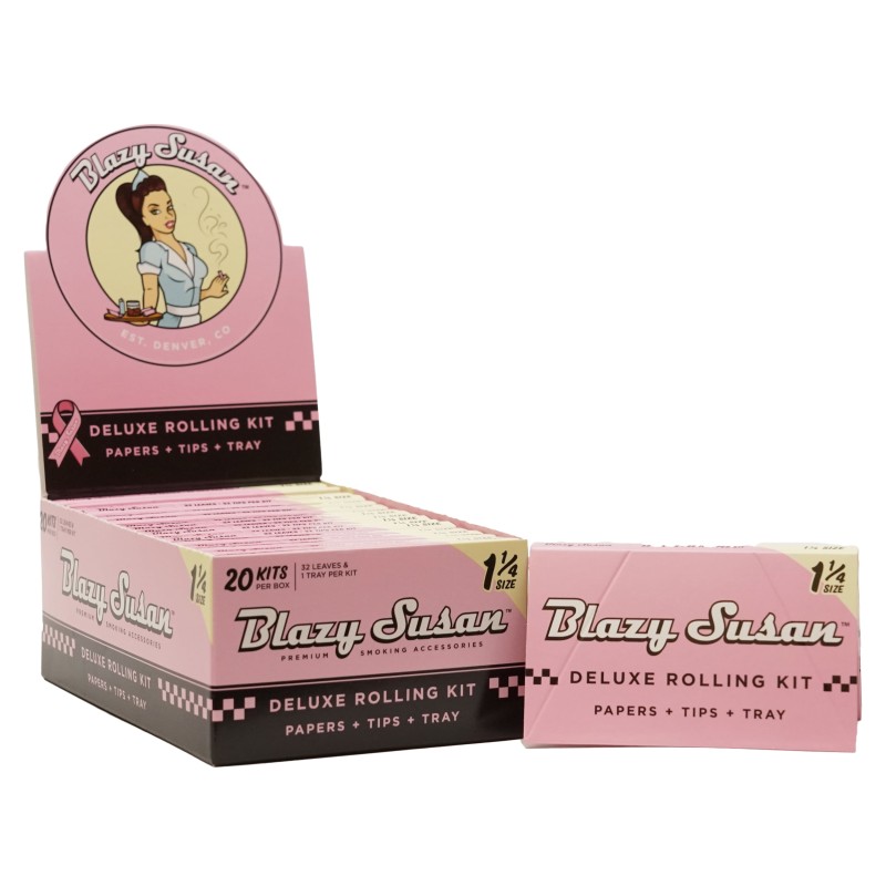 BLAZY SUSAN 1 1/4 SIZE DELUXE ROLLING KIT PAPER/TIPS/TRAY 32/PK 20CT/BOX