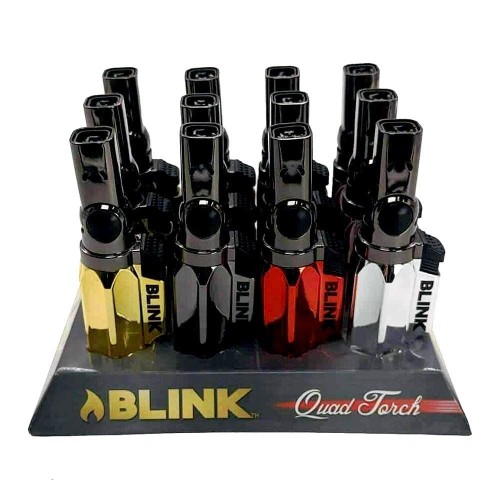 BLINK DYNAMIC TORCH QUAD FLAME REFILABBLE #905 12CT/DISPLAY