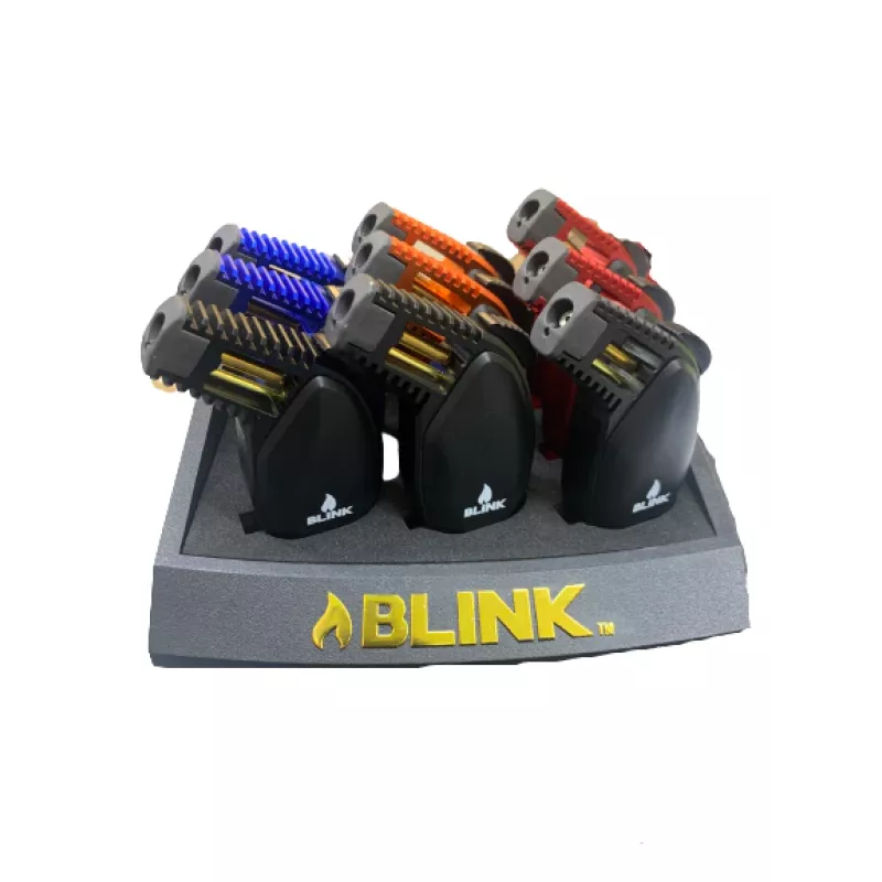 BLINK OMEGA TORCH TRI-FLAME W/STAND - ASSORTED COLORS