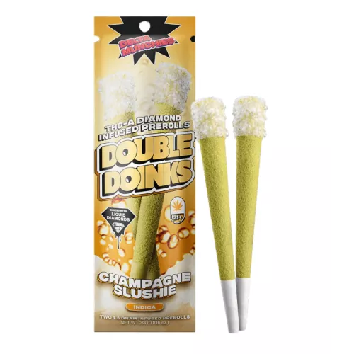 DELTA MUNCHIES THCA INFUSED 1.5GM PRE-ROLL 2CT/PACK 5PK/BOX - CHAMPAGNE SLUSHIE