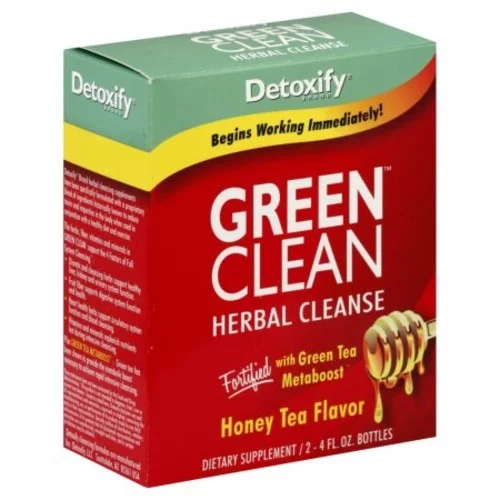DETOXIFY GREEN CLEAN HONEY TEA FLAVOR 4 OZ X 2