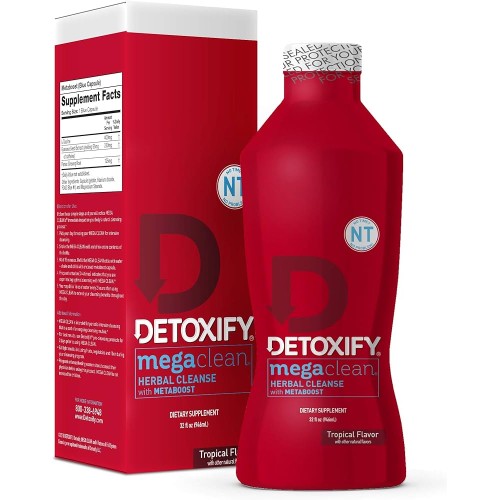DETOXIFY MEGA CLEAN WITH METABOOST TROPICAL FLAVORED 32 OZ