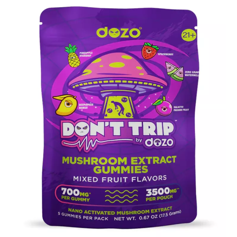 DOZO DON'T TRIP MUSHROOM GUMMIES 3500MG/PACK - MIXED FRUIT