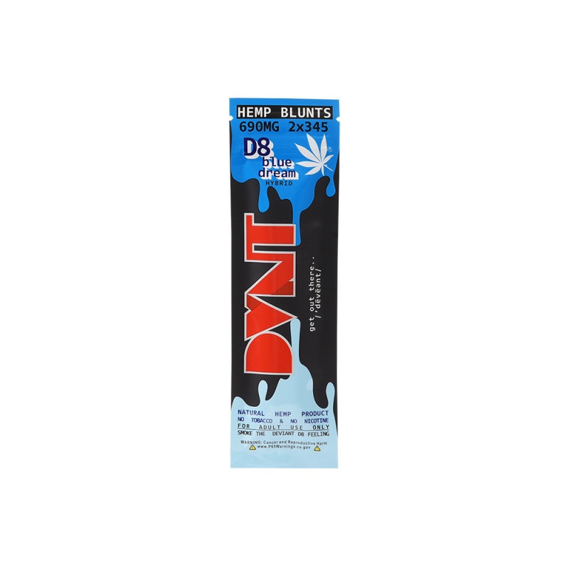 DVNT D8 HEMP BLUNTS 690MG 10PACK/BOX - BLUE DREAM
