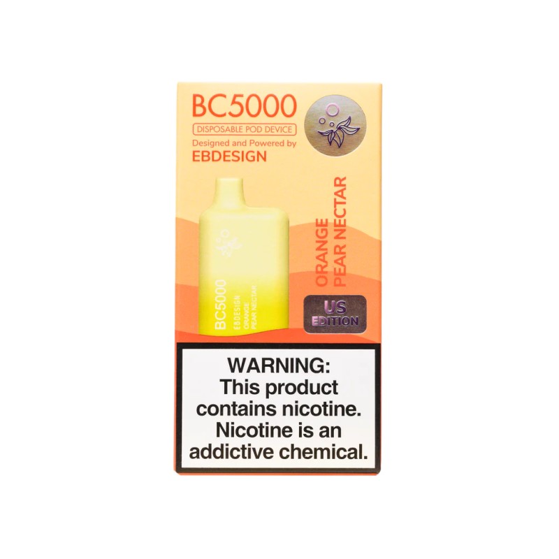 EB DESIGN BC5000 DISPOSABLE DEVICE 10CT/BOX - ORANGE PEAR NECTAR