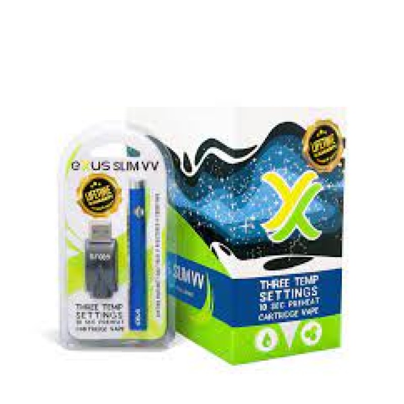 Exxus Slim VV Cartridge Vaporizer 12 pk by Exxus Vape Cosmic Blue