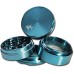 GRINDER METAL 38MM 4PTS W/GLASS IN THE MIDDLE - ASSORTED COLORS
