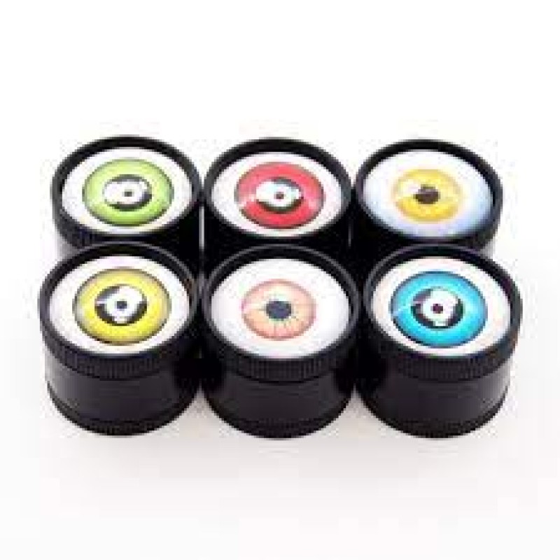 GRINDER METAL 52MM 3PTS W/EYE ON THE TOP - ASSORTED COLORS