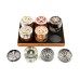 GRINDER METAL 63MM 4PTS W/DIAMOND SYMBOL ON THE TOP - ASSORTED COLORS
