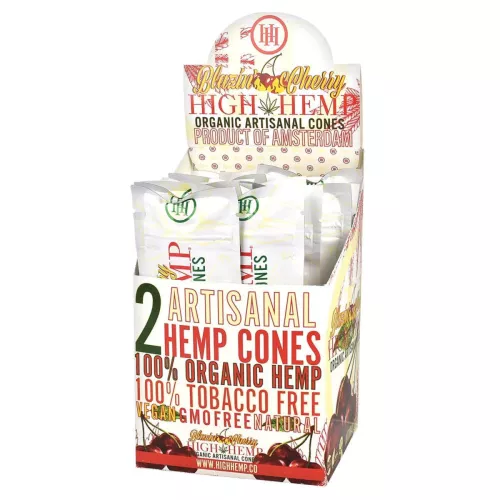 HIGH HEMP ORGANIC CONES - BLAZING CHERRY 15CT