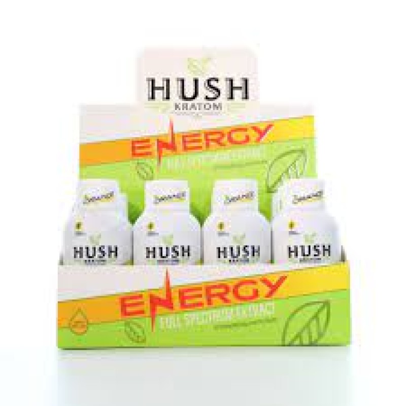 HUSH ENERGY KRATOM SHOT 2OZ/BOX