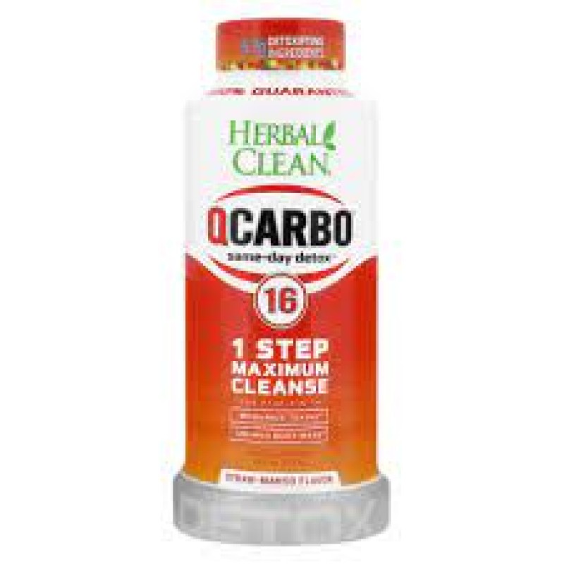 Herbal Clean - Q Carbo Liquid - 16oz Strawberry-Mango (N)