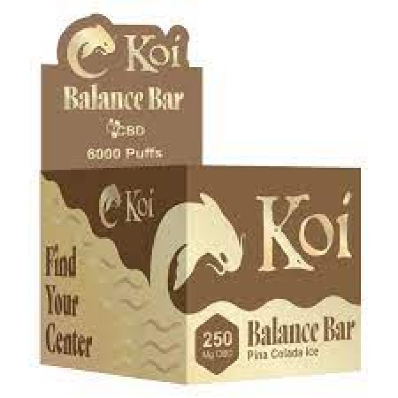 KOI BALANCE BAR CBD DISPOSABLE 6000PUFFS - PINA COLADA ICE