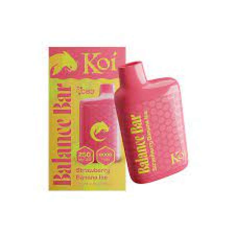 KOI BALANCE BAR CBD DISPOSABLE 6000PUFFS - STRAWBERRY BANANA ICE